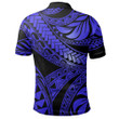 Alohawaii Polo Shirt - Polo Shirt Tribal Polynesian Blue Ali Style Polo Shirt