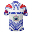 Alohawaii Polo Shirt - (Custom Text) Samoan Polo Shirt Samoa HRPP Polo Shirt