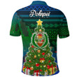 Alohawaii Clothing - Pohnpei Christmas Style Polynesian Polo Shirt A94