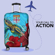 Alohawaii Luggage Covers - Fiji Turtle Hibiscus Ocean Luggage Covers A95
