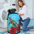 Alohawaii Laundry Hamper - Kosrae Turtle Hibiscus Ocean Laundry Hamper A95