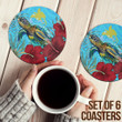 Alohawaii Coasters (Sets of 6) - Papua New Guinea Turtle Hibiscus Ocean Coasters | Alohawaii
