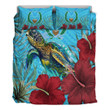 Alohawaii Bedding Set - Pohnpei Turtle Hibiscus Ocean Bedding Set A95