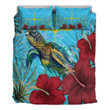 Alohawaii Bedding Set - Rotuma Turtle Hibiscus Ocean Bedding Set A95