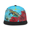 Alohawaii Snapback Hat - Rotuma Turtle Hibiscus Ocean Snapback Hat | Alohawaii
