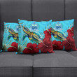 Alohawaii Pillow Covers - Samoa Turtle Hibiscus Ocean Pillow Covers A95