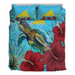 Alohawaii Bedding Set - Tokelau Turtle Hibiscus Ocean Bedding Set A95