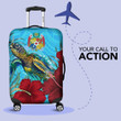 Alohawaii Luggage Covers - Tonga Turtle Hibiscus Ocean Luggage Covers A95