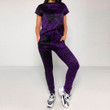Alohawaii Clothing - (Custom) Polynesian Tattoo Style Butterfly Special Version - Purple Version T-Shirt and Jogger Pants A7
