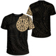 Alohawaii Clothing - Polynesian Tattoo Style Turtle - Gold Version T-Shirt A7 | Alohawaii
