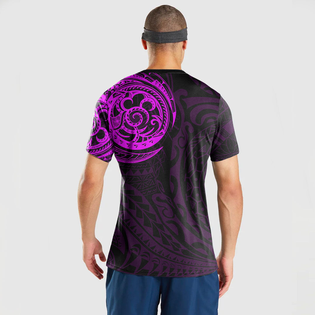 Alohawaii Clothing - (Custom) Special Polynesian Tattoo Style - Pink Version T-Shirt A7
