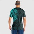 Alohawaii Clothing - Polynesian Tattoo Style Horse - Cyan Version T-Shirt A7