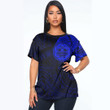 Alohawaii Clothing - Polynesian Tattoo Style Sun - Blue Version T-Shirt A7