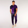 Alohawaii Clothing - Polynesian Tattoo Style Tiki - Purple Version T-Shirt and Jogger Pants A7 | Alohawaii