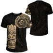 Alohawaii Clothing - Polynesian Tattoo Style Tiki - Gold Version T-Shirt A7 | Alohawaii