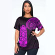 Alohawaii Clothing - Polynesian Tattoo Style Tiki - Pink Version T-Shirt A7