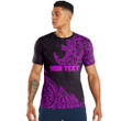 Alohawaii Clothing - (Custom) Polynesian Tattoo Style Surfing - Pink Version T-Shirt A7