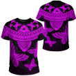 Alohawaii Clothing - Polynesian Tattoo Style Butterfly - Pink Version T-Shirt A7 | Alohawaii