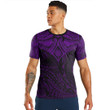 Alohawaii Clothing - (Custom) Polynesian Tattoo Style Flower - Purple Version T-Shirt A7