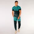 Alohawaii Clothing - (Custom) Polynesian Tattoo Style - Cyan Version T-Shirt and Jogger Pants A7 | Alohawaii