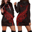Alohawaii Clothing - (Custom) New Zealand Aotearoa Maori Fern - Red Version Hoodie Dress A7 | Alohawaii