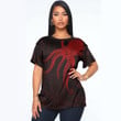 Alohawaii Clothing - Polynesian Tattoo Style Octopus Tattoo - Red Version T-Shirt A7