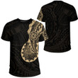 Alohawaii Clothing - Polynesian Tattoo Style Tatau - Gold Version T-Shirt A7 | Alohawaii