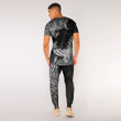 Alohawaii Clothing - Polynesian Tattoo Style Butterfly Special Version T-Shirt and Jogger Pants A7