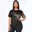 Alohawaii Clothing - Polynesian Tattoo Style Crow - Gold Version T-Shirt A7