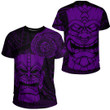 Alohawaii Clothing - Polynesian Tattoo Style Tiki - Purple Version T-Shirt A7 | Alohawaii