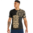Alohawaii Clothing - Polynesian Tattoo Style Tiki - Gold Version T-Shirt A7