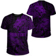 Alohawaii Clothing - Polynesian Tattoo Style Tribal Lion - Purple Version T-Shirt A7 | Alohawaii
