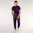 Alohawaii Clothing - Polynesian Tattoo Style Hook - Purple Version T-Shirt and Jogger Pants A7 | Alohawaii