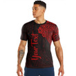 Alohawaii Clothing - (Custom) Polynesian Tattoo Style Melanesian Style Aboriginal Tattoo - Red Version T-Shirt A7