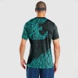 Alohawaii Clothing - (Custom) Polynesian Tattoo Style Surfing - Cyan Version T-Shirt A7