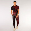 Alohawaii Clothing - Polynesian Tattoo Style Butterfly Special Version - Red Version T-Shirt and Jogger Pants A7 | Alohawaii