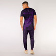 Alohawaii Clothing - New Zealand Aotearoa Maori Fern - Purple Version T-Shirt and Jogger Pants A7