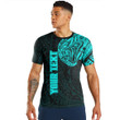 Alohawaii Clothing - (Custom) Polynesian Tattoo Style Snake - Cyan Version T-Shirt A7