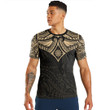 Alohawaii Clothing - (Custom) Polynesian Tattoo Style Flower - Gold Version T-Shirt A7