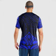 Alohawaii Clothing - Polynesian Tattoo Style Flower - Blue Version T-Shirt A7