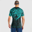 Alohawaii Clothing - Polynesian Tattoo Style - Cyan Version T-Shirt A7