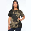 Alohawaii Clothing - (Custom) Polynesian Tattoo Style Butterfly Special Version - Gold Version T-Shirt A7