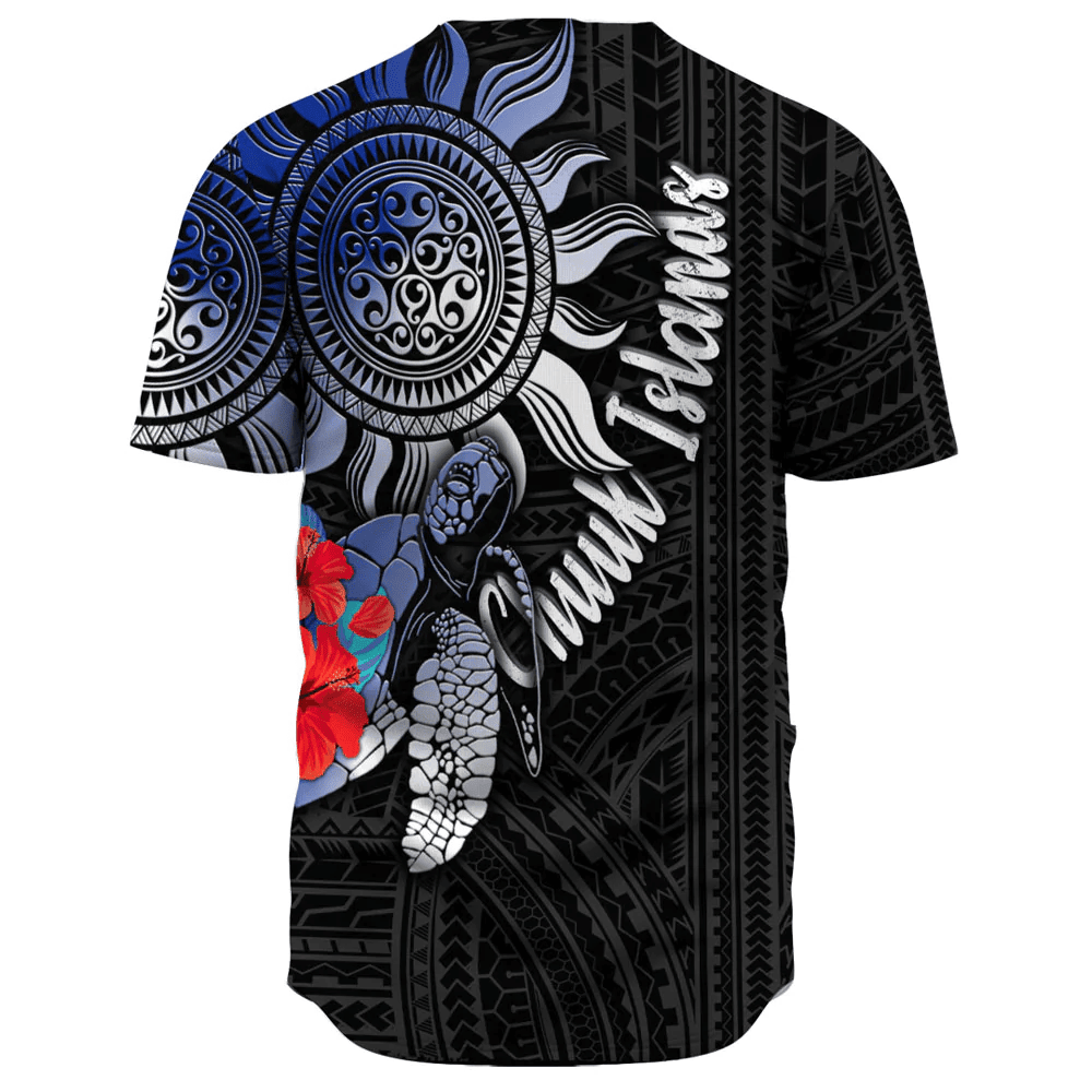 Chuuk Polynesian Sun and Turtle Tattoo Baseball Jerseys A35 | Alohawaii