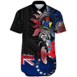 Cook Islands Polynesian Sun and Turtle Tattoo Short Sleeve Shirt A35 | Alohawaii