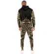 Alohawaii Clothing - Polynesian Tattoo Style Flower - Gold Version Hoodie and Joggers Pant A7