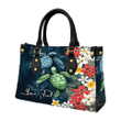 Alohawaii Square Tote Bag - (Custom) Sea Turtle Tropical Hibiscus And Plumeria A31