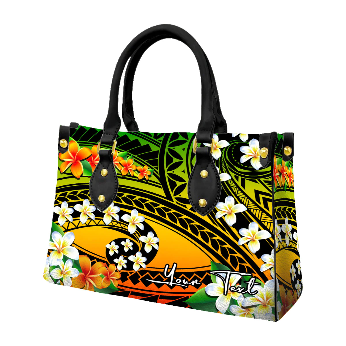 Alohawaii Square Tote Bag - (Custom) Hawaii Plumeria Polynesian A31