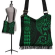 Alohawaii Handbag - Hawaii Coat Of Arms Crossbody Boho Handbag Green