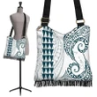 Alohawaii Handbag - Hawaii Polynesian Crossbody Boho Handbag Blue