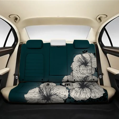 Alohawaii Car Accessory - Hibiscus Light White Back Seat Cover AH J1